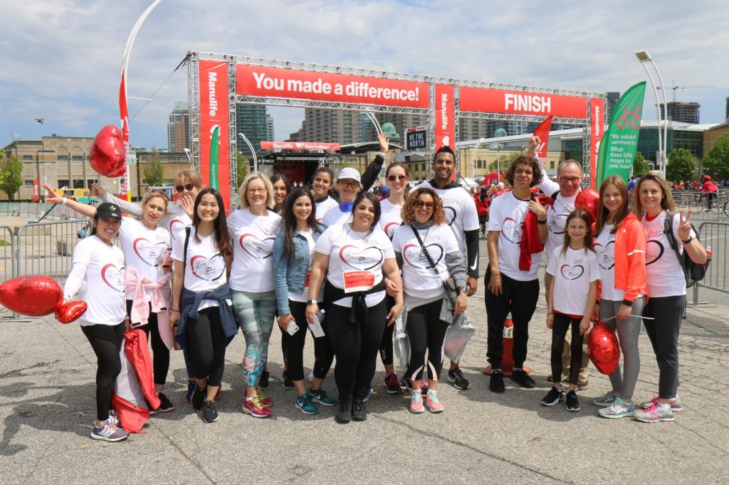 WCD team at the finish line
