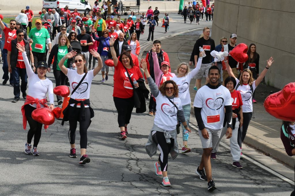 The WCD team on the walk for heart